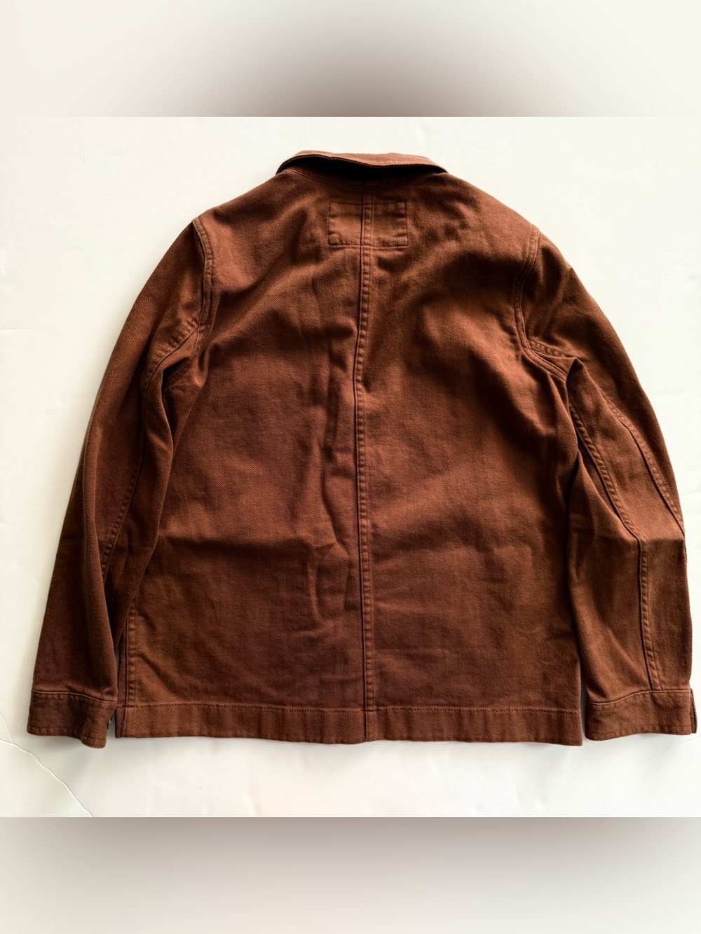 Quince Women's Organic Comfort Stretch Chore Jacket Rust Small S NWOT - Picture 8 of 13